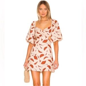 ASTR The Label Heather Cutout Bubble Puff Sleeves